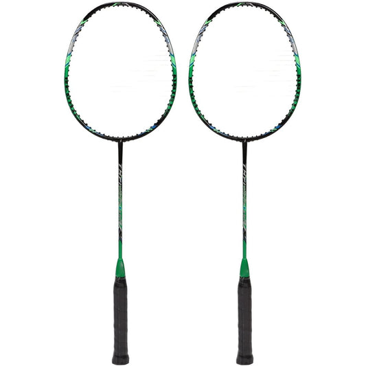 Badminton racket, carbon badminton racket, ultra-lightweight, 2 pieces, shock absorption, storage bag included