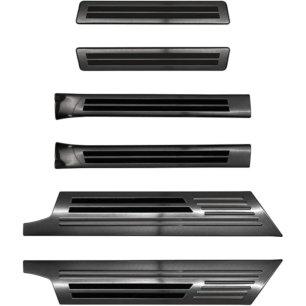 Samurai Produce Toyota New Sienta 10 Series Side Step Scuff Plate Front Rear Set 6P Black Hairline