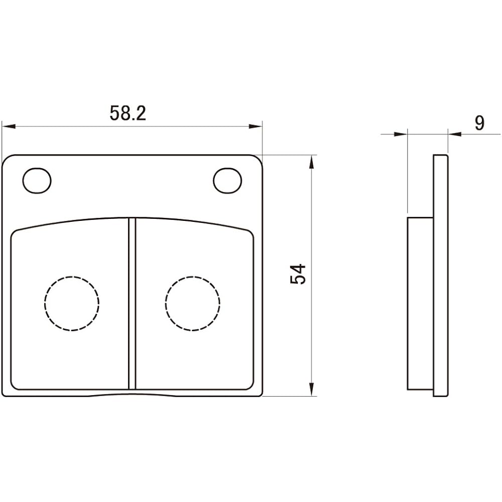 Daytona Motorcycle Brake Pad Red Pad (Semi Metal Pad) GSX1100S Katana (82-00) KZ1300(79-82) Z750Four [A4/5, D1](76-78) Z750FX [D2/3](79-80