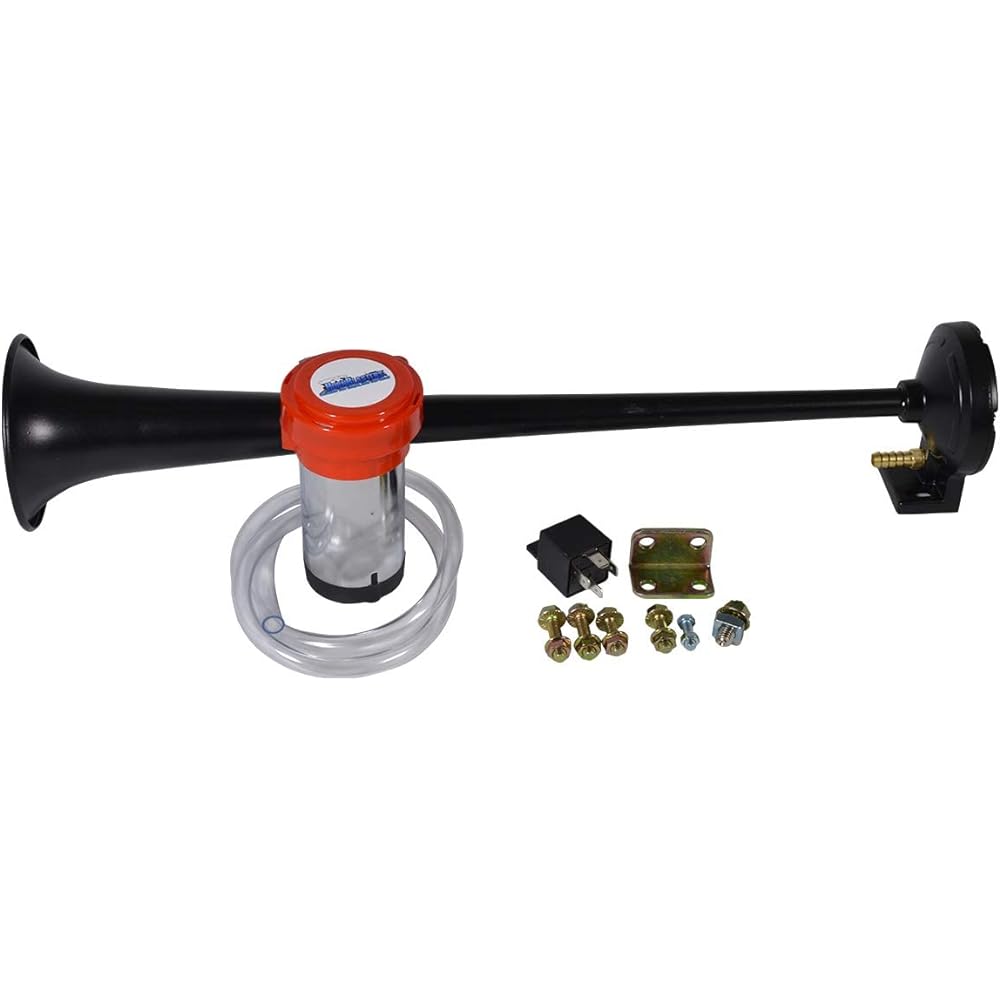 With Hornblasters Masket Air Horn Compressor