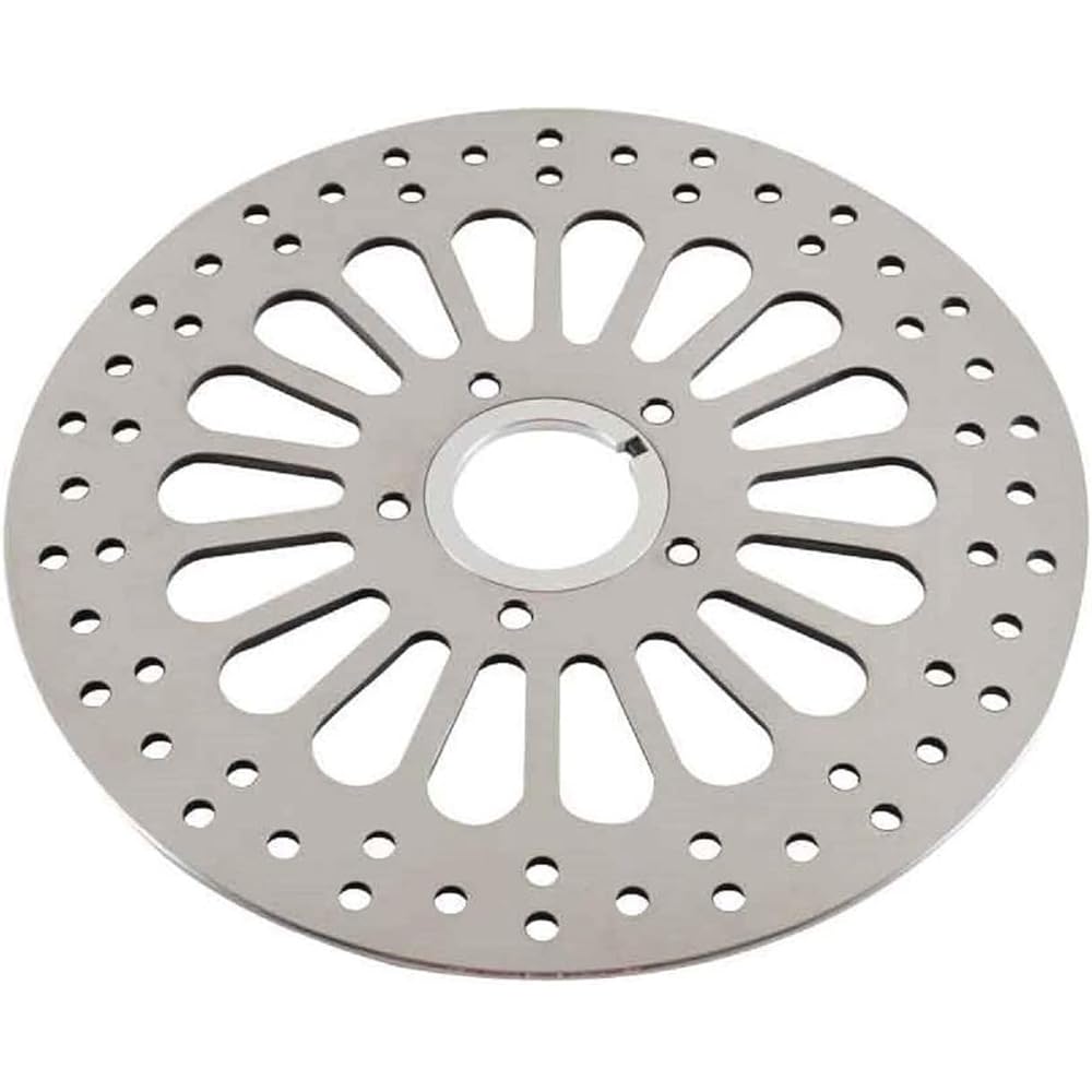 SHARKROAD 11.5” Rear Brake Rotor and Bolt Set For 1984-2013 Harley Touring Super Spoke Polished Stainless Steel