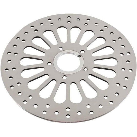 SHARKROAD 11.5” Rear Brake Rotor and Bolt Set For 1984-2013 Harley Touring Super Spoke Polished Stainless Steel