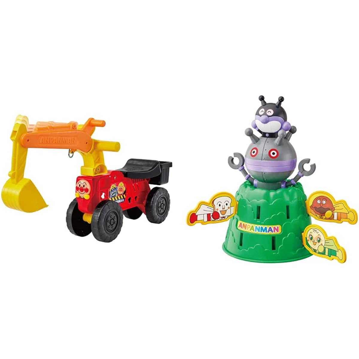 Agatsuma Anpanman Shovel Car & Anpanman Baikinman and Dadandan DokiDokian Punch! [Set Purchase]