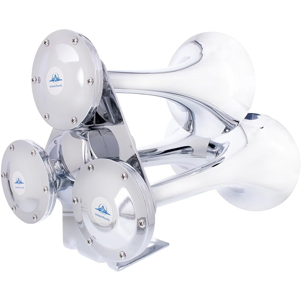 UNITED PACIFIC Chrome Pet Train Horn