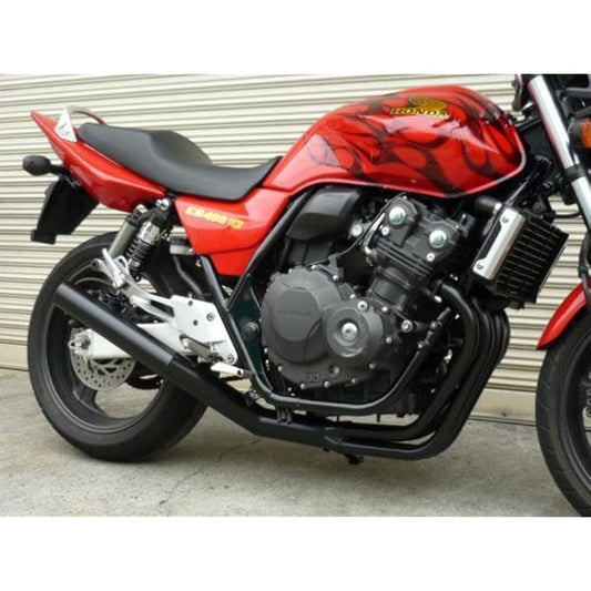 PRETTY RACING CB400SF REVO NC42 Short Tube 70 Pi Muffler Black