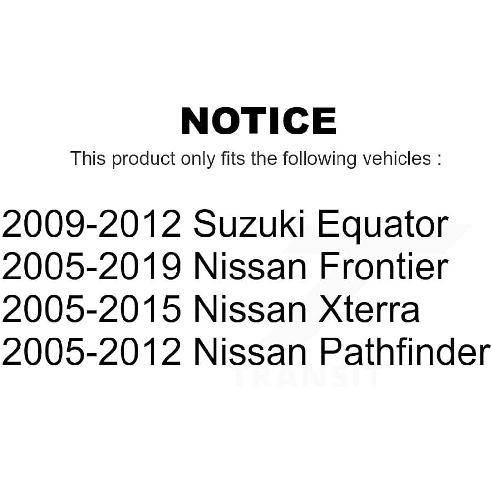 Front Suspension Stabilizer Bar Link Kit Nissan Frontier Pass Finder Xterra Suzuki Equator KTR-100895