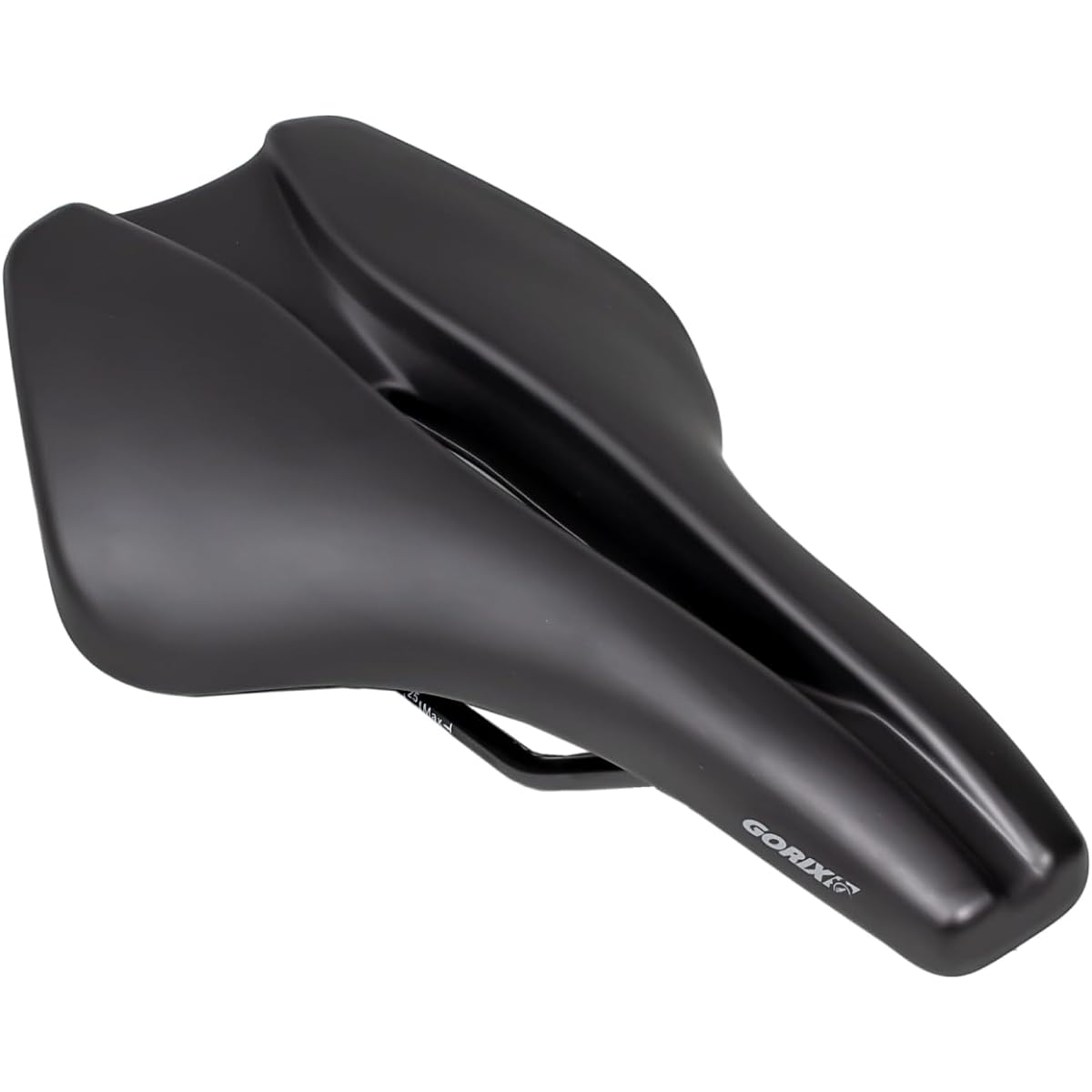 GORIX Saddle Bicycle [Wide shape and short nose for comfortable sitting] Road bike short saddle, soft pad, shock absorption, bicycle saddle replacement (GX-SA710)
