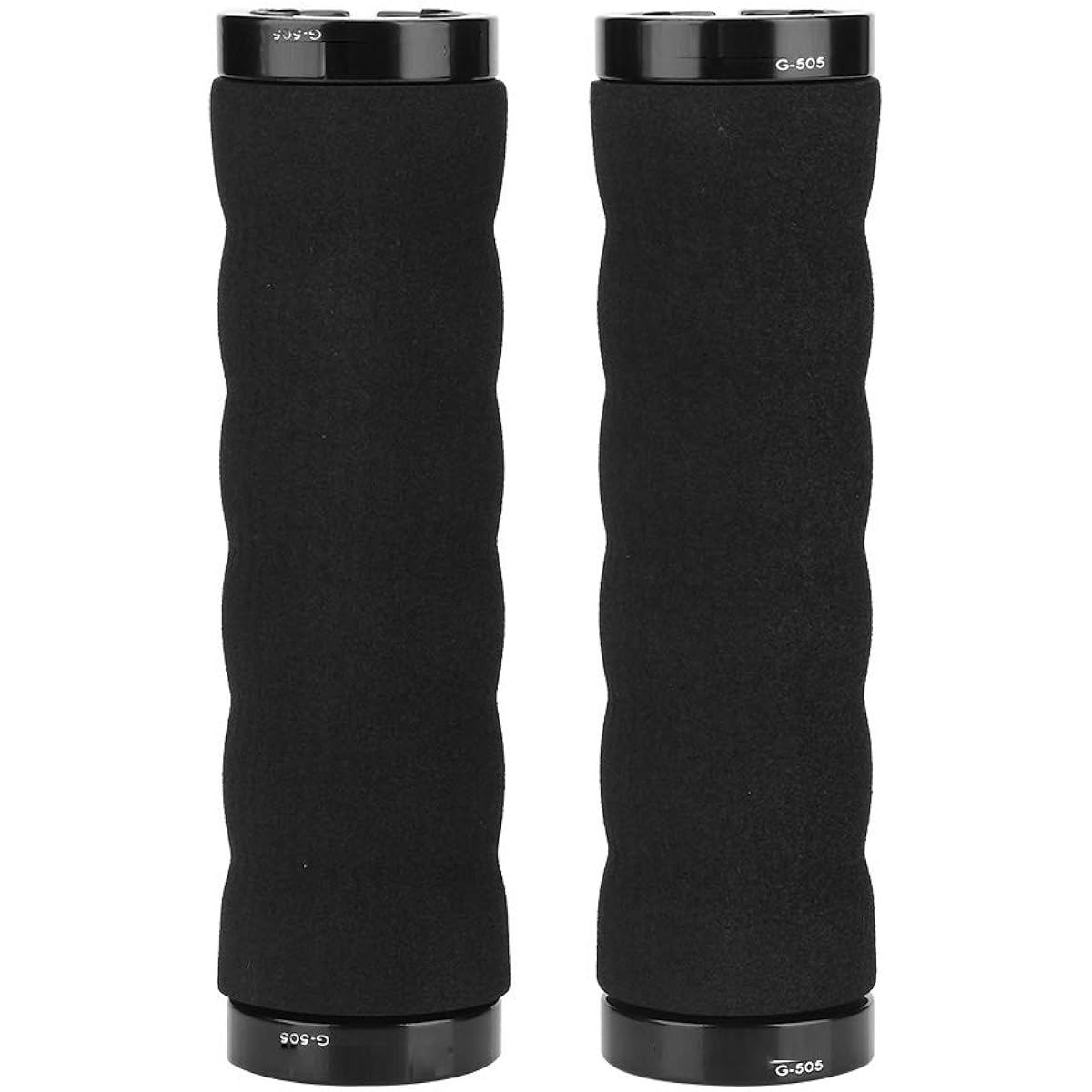 Handlebar grip for bicycles, sponge grip, compatible with 22mm diameter, flexible and comfortable, easy to grip, shock absorption, anti-slip, reduces fatigue, left and right set, easy to install