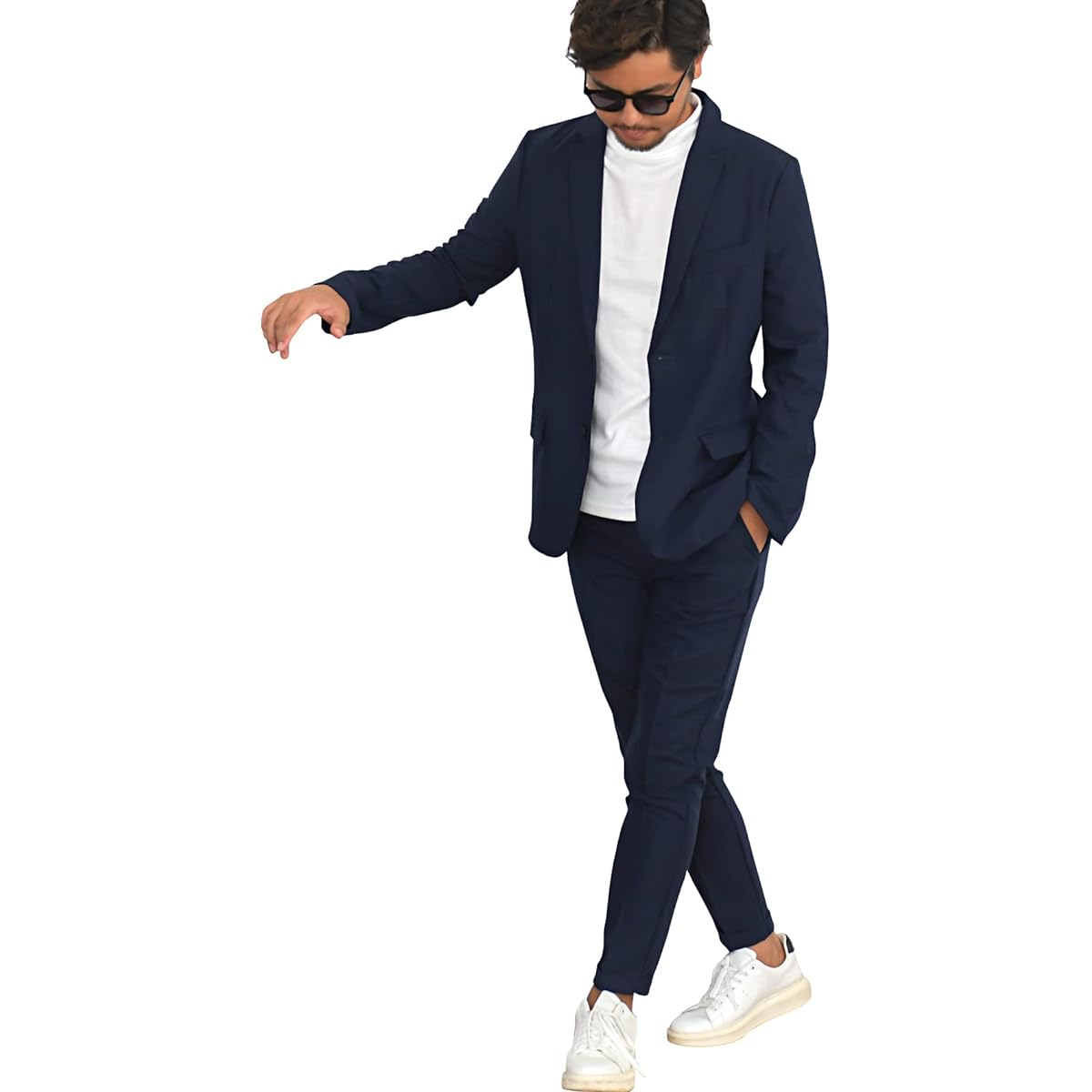 Cavalier Men's Unisex Top and Bottom Setup Tailored Jacket Long Pants Stretch CASH21-02