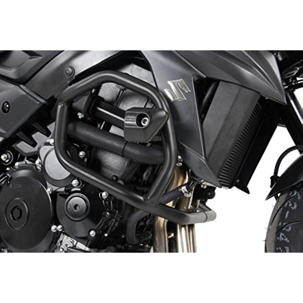 HEPCO&BECKER Engine Guard with Crash Pad Steel Black GSX-S750(17) 5013540-0001