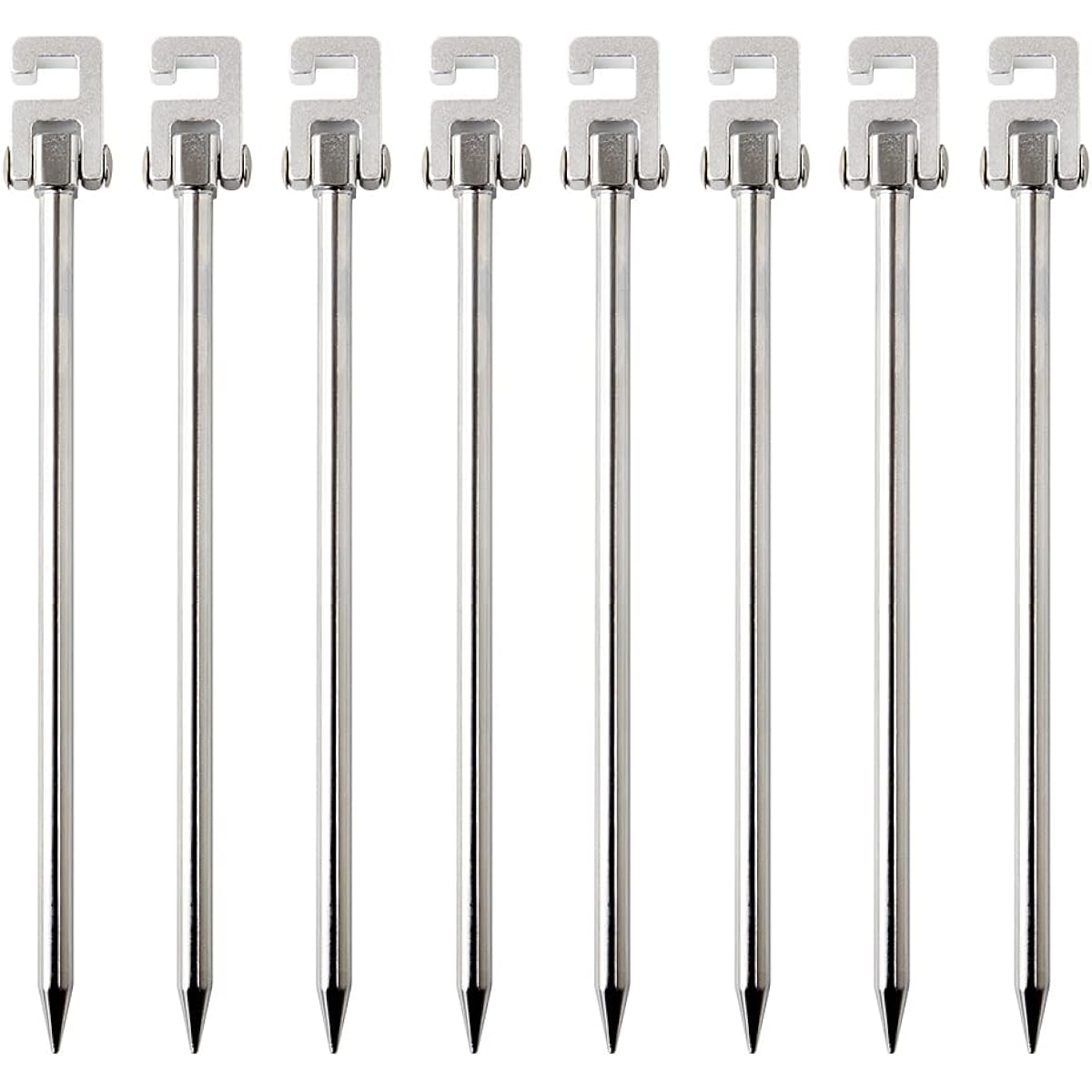 Viaggio+ Alpha Peg 20cm Pegs, Lightweight, Set of 8 Camping Tarps, Strong Winds, Hard to Fall Out, Wind Resistant, Camping Equipment