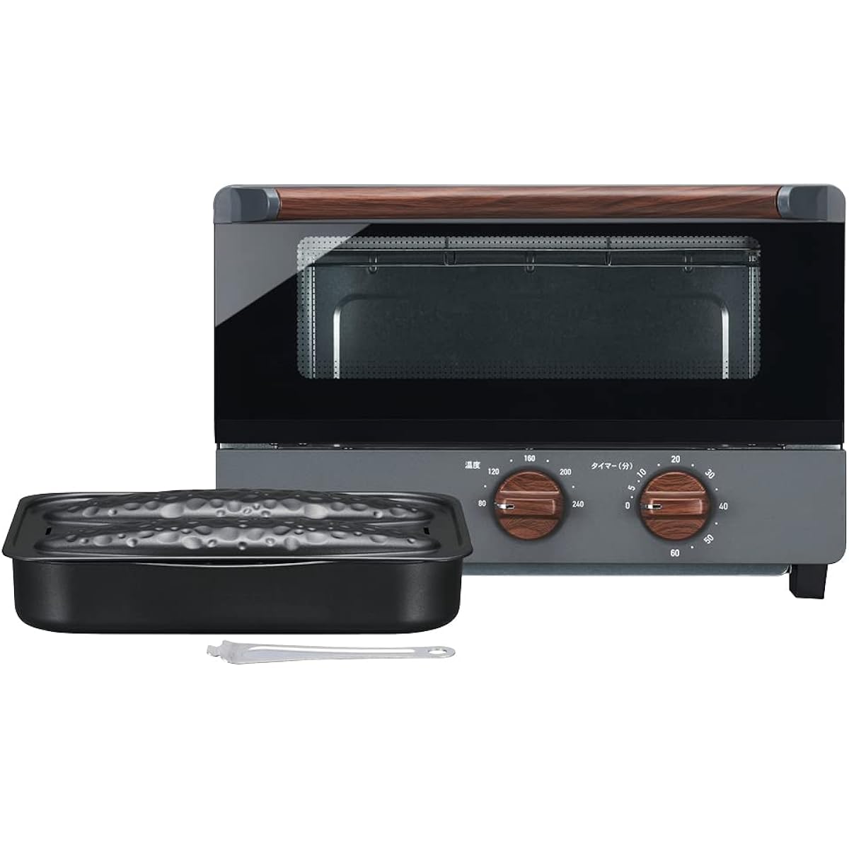 Doshisha Big Oven Toaster with Sweet Potato Case, Stepless Temperature Adjustment, 60 Minute Timer, 4-Piece Baked Pieria