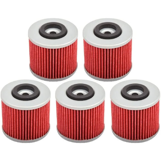 2/5 Pcs Y/AMA-HA XVS400 XVS 400 DRAGSTAR 400 1996-2007 XVS250 XVS 250 2001-2007 XVS1100 XVS 1100 DRAGSTAR Oil Filter (Color : 5 Pcs)