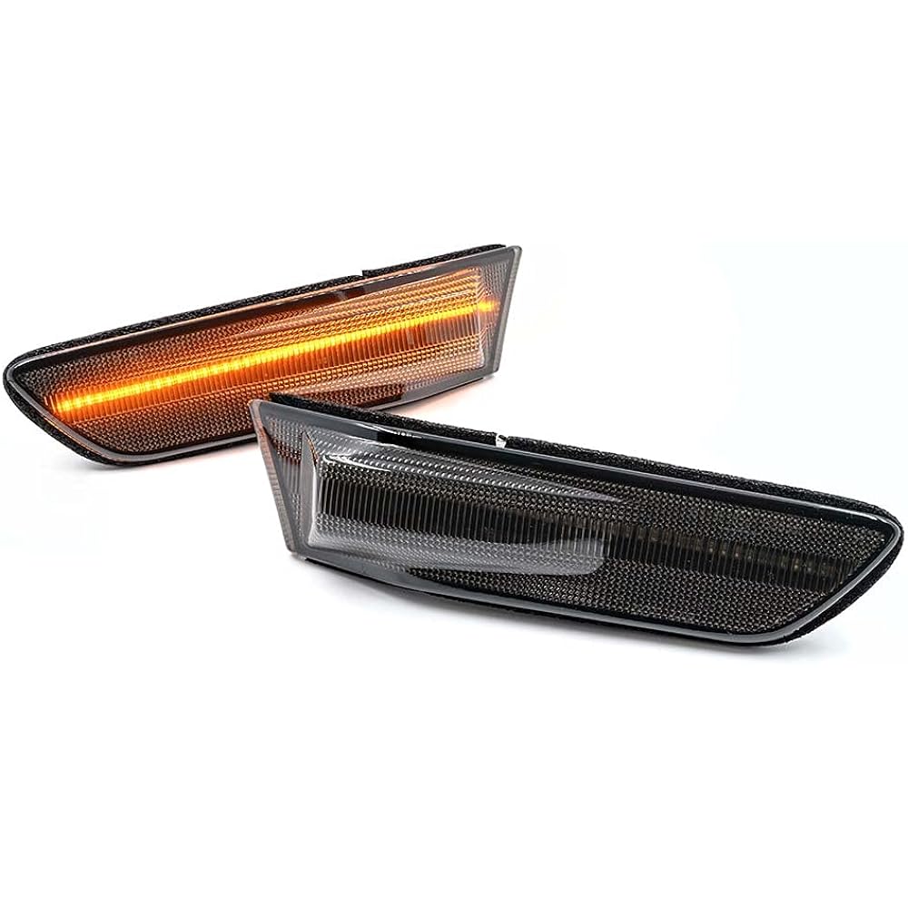 Full LED Amberside Marker Light 2 INFINITI G35 Coupe Skyline V35 2003-2007 Smoke Lens Front Winker Side Marker Lump OEM replacement