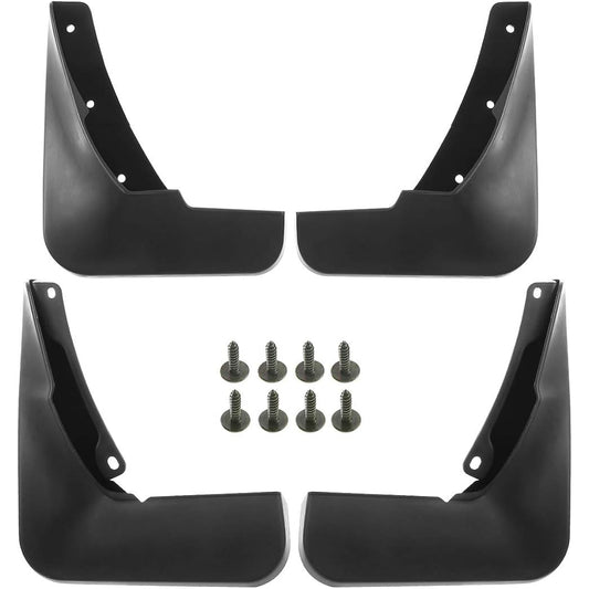 A-PREMIUM Mad Flap Splash Guard Guard Mad Flap Hardwear Kit Accessories Audi A6 2012-2016 (Sedan only) Black Front and rear (driver & passenger seat side) 4 sets