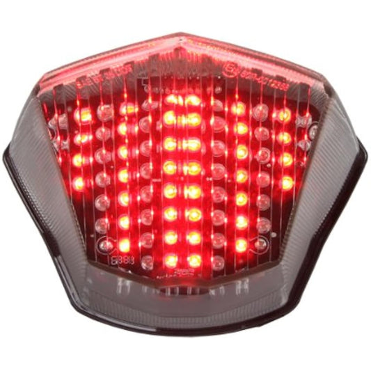 Integrated sequential LED tail light clear lens 2009-2017 for Yamaha FZ6R