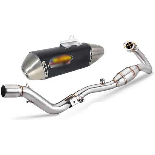 Fits Honda CRF250L CRF300L/Rally 2012-2020 Motorcycle Exhaust Header Pipe Full System Muffler Slip-on Slip-on Muffler Bike Muffler Silencer (Color : B)