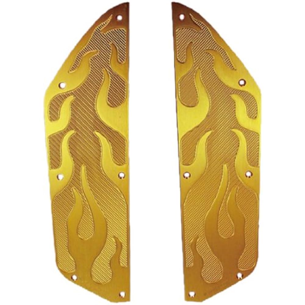 MADMAX Zoomer X CNC Flare Step Board Gold [MADMAX] (Motorcycle Supplies/Bike Parts) MM19-0280G