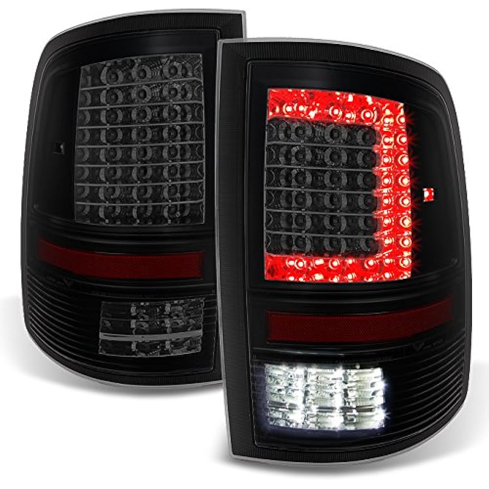 2009-2018 RAM 1500 | 10-18 2500/3500 C type Black Smoke LED Taill Light left+right replacement