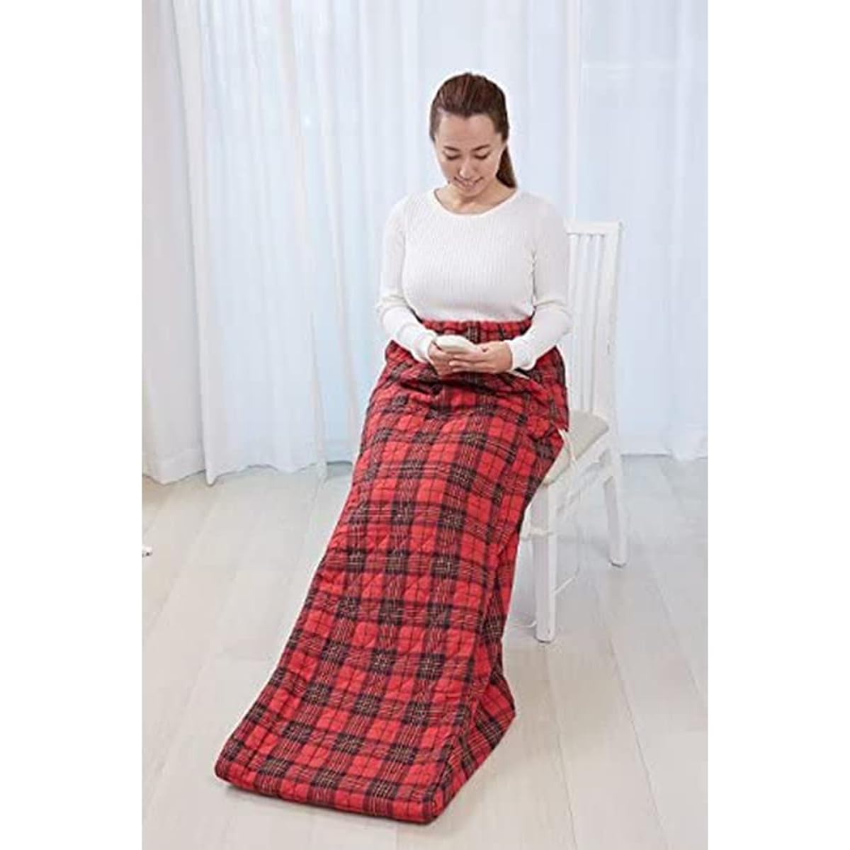Sugiyama Washable Hot Leg Heater NA-21SHZ(RE) Red Check