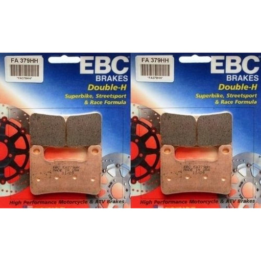 EBC Sintered Double H Front Brake Pads (2 Sets) 2008-2012 Suzuki GSX1300R Hayabusa / FA379HH
