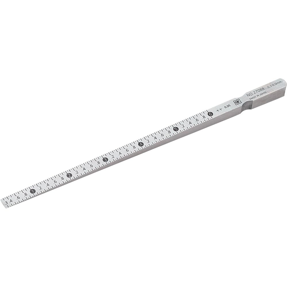 Niigata Seiki SK Made in Japan Taper Gauge 0.3-6mm TPG-270BB with Storage Case