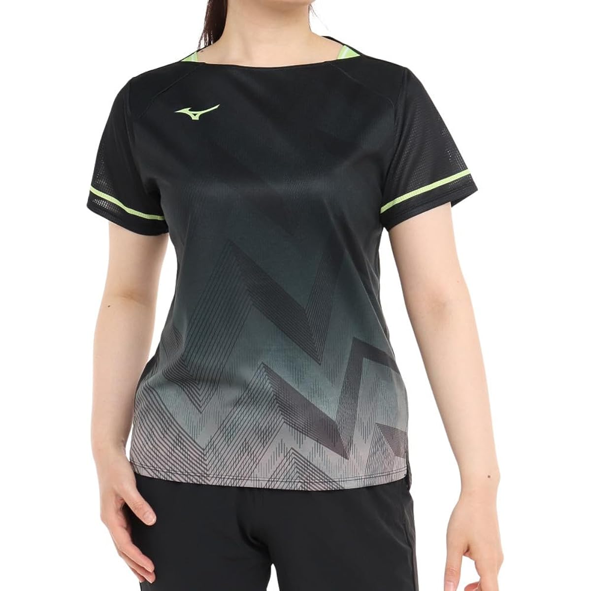 [Mizuno] Table Tennis Wear Game Shirt Sweat Absorbent Quick Drying Dynamotion Fit JTTA Officially Approved 82JA2200 Women's