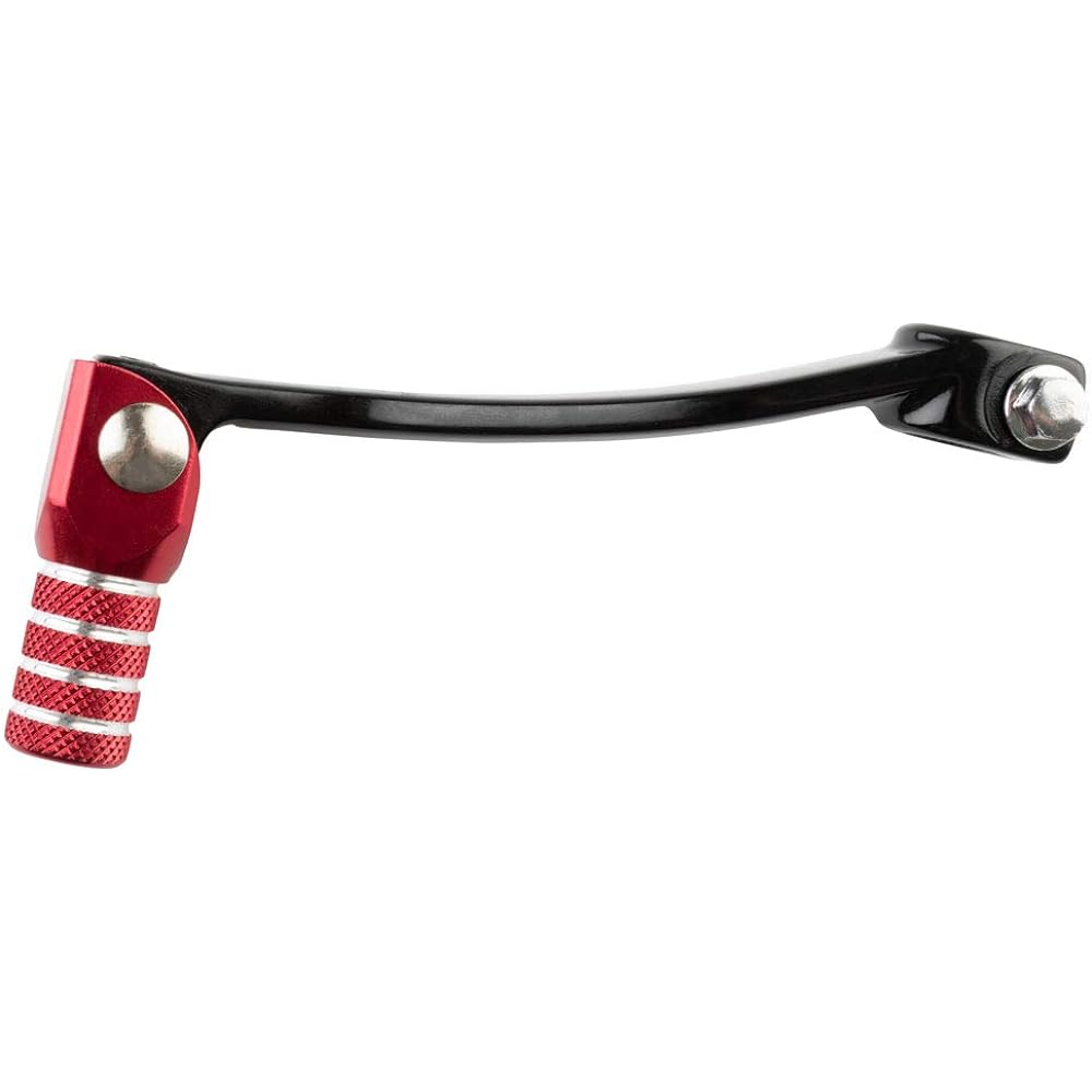 TUSK Folding Shift Lever Black/Red Chip -Compatible model: Honda CRF125F 2014-2019