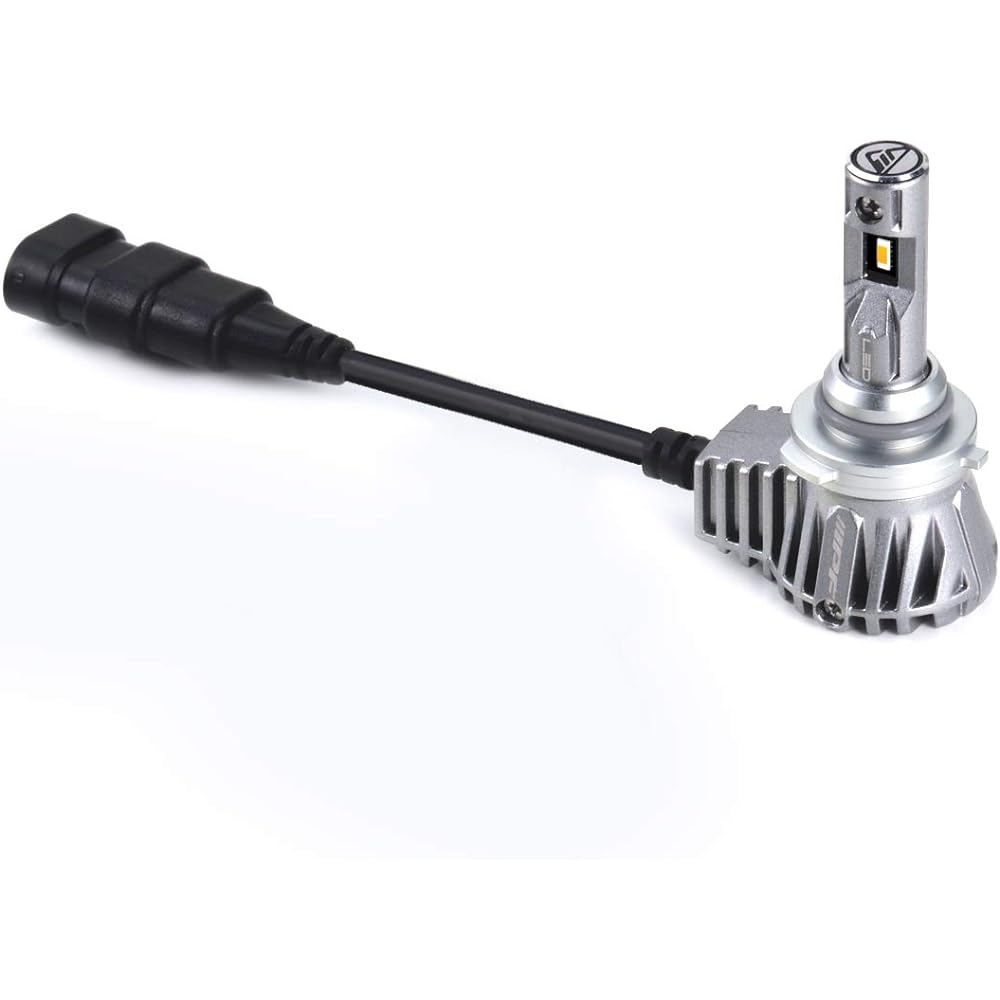 M's Basic by IPF Fog Lamp LED Car HB4 2200lm 2400K Deep Yellow for 12V 2 Pieces Car Inspection Compatible Driver Unit Integrated Fanless Specification Noise Countermeasures Built-in Emergency Hole Structure Strong Weather Resistant AMZ-FL354