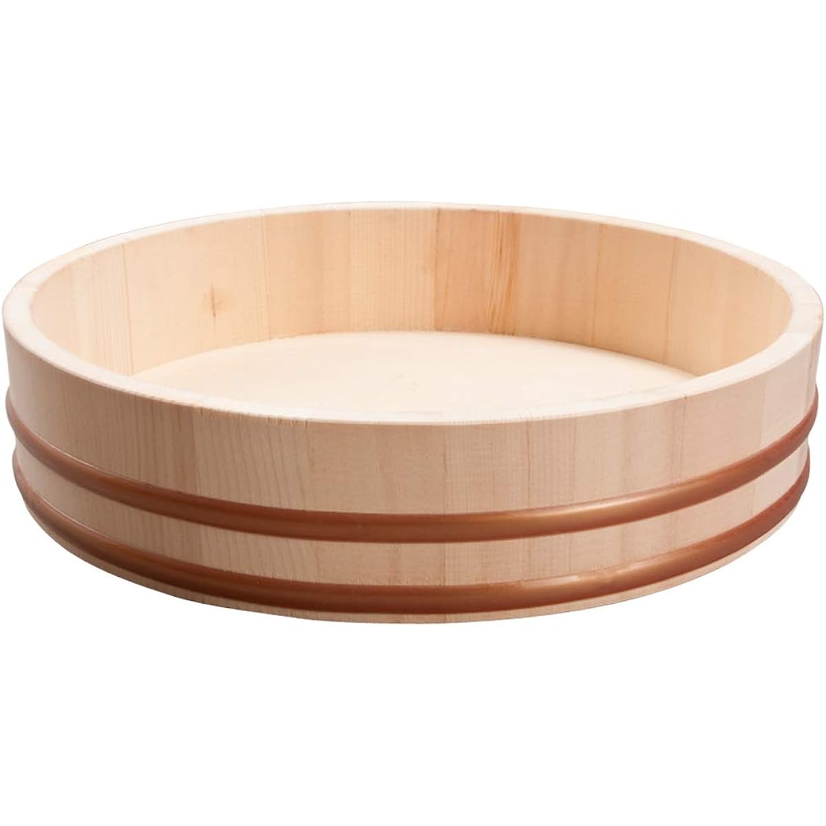 Yamashita Kogei Ohitsu Natural φ42 x H9.9cm White Wooden Bucket Resin Tag for One Sho 521332