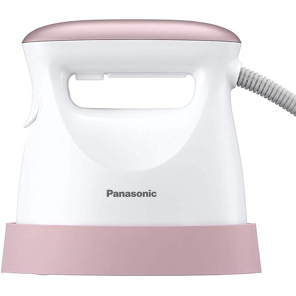 Panasonic Clothing Steamer Steam Iron 360° Steam Rise in 24 Seconds 7 Types of Deodorizing Lightweight 650g Pale Pink NI-FS550-PP
