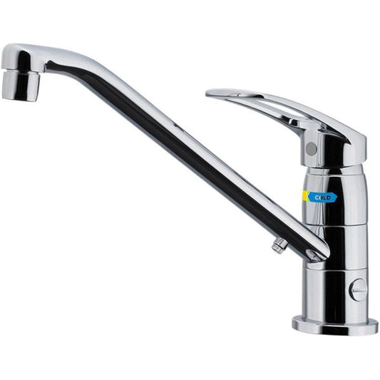 Kakudai Kitchen with stand, limited hot water supply, eco single lever mixer faucet with mounting adapter, can separate water, cold region specification 117-054K