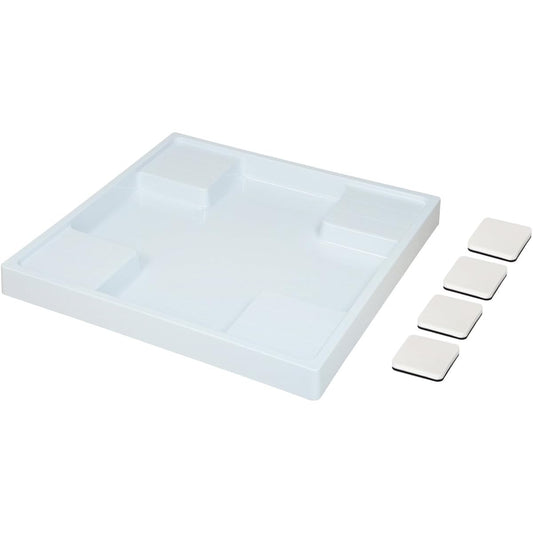 Gaona Korekamo Washing machine waterproof pan and anti-vibration pad set 640mm x 640mm (Protects from water droplets, reduces vibration, easy to install) GA-LF010