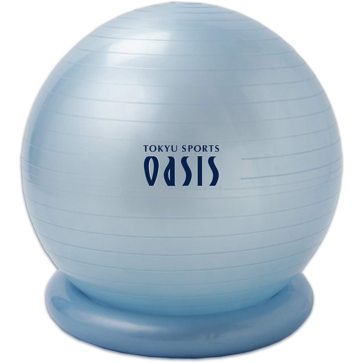 Tokyu Sports Oasis Balance Ball 75cm (Ice Blue) Suitable height 185cm or more Load capacity 300kg (fixing ring pump included)