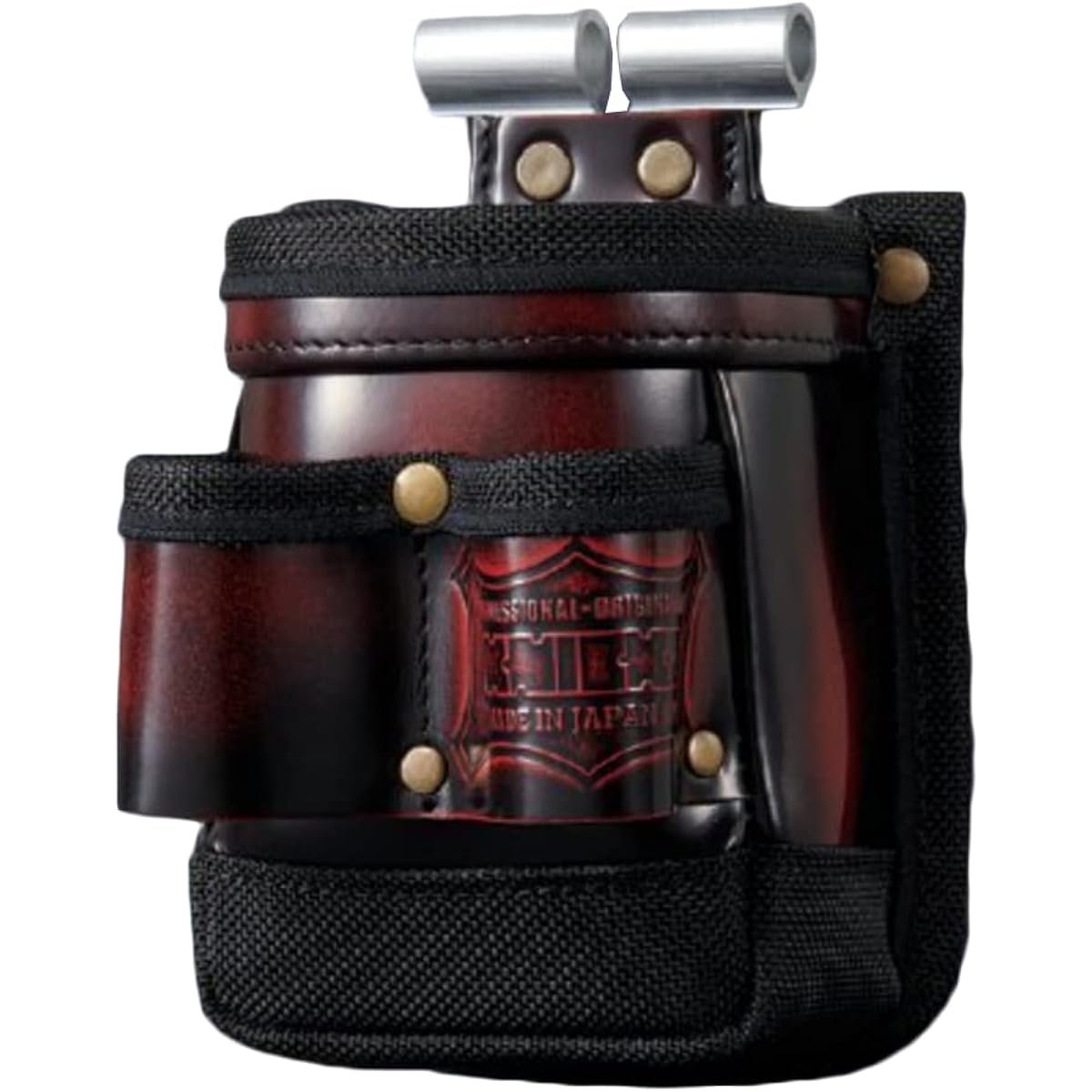 Knicks Advan glass leather VA waist bag (red) ADV-201TG-R