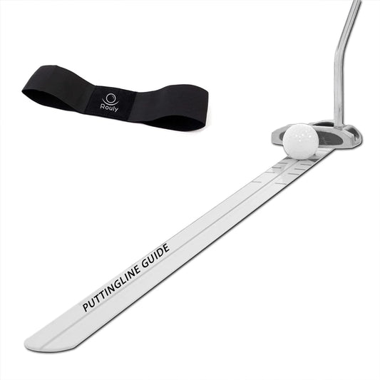 Rouly Putting Rail Golf Putter Practice Equipment Putter Rail [Improve Hitting Accuracy] Putting Rail Putting Practice Training Form Improvement Increasing Flying Distance Swing Correction Belt Included