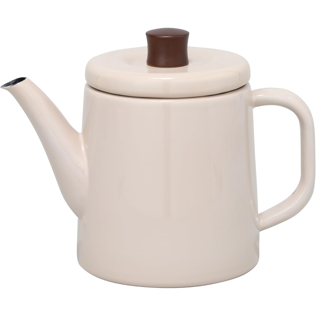 Nodahoro Enamel Kettle 1.5L IH Compatible Beige Made in Japan Pottle PTR-1.5K BE