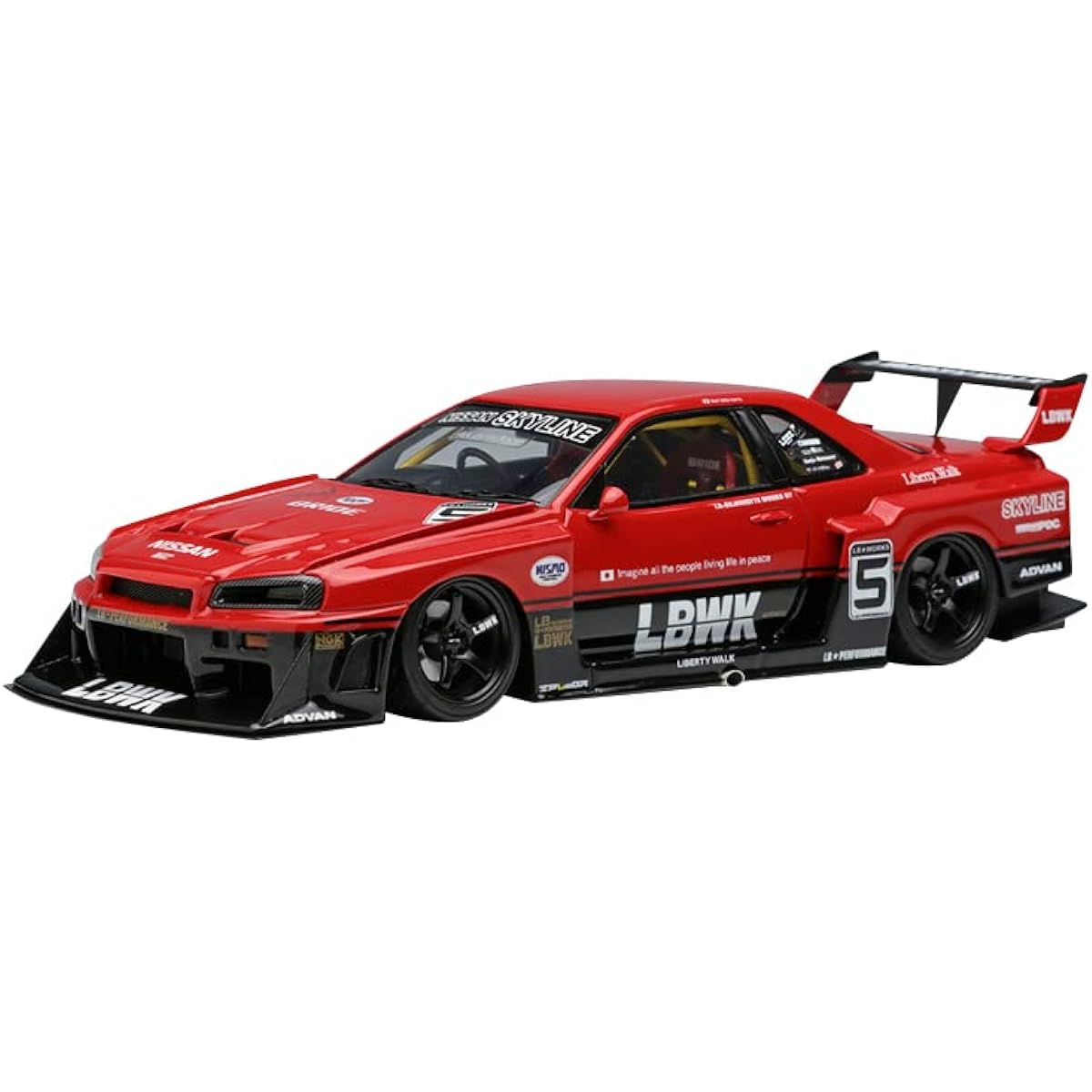Make up EIDOLON 1/43 LB-ER34 Super Silhouette Skyline Tokyo Auto Salon 2022 Finished Product LB010C