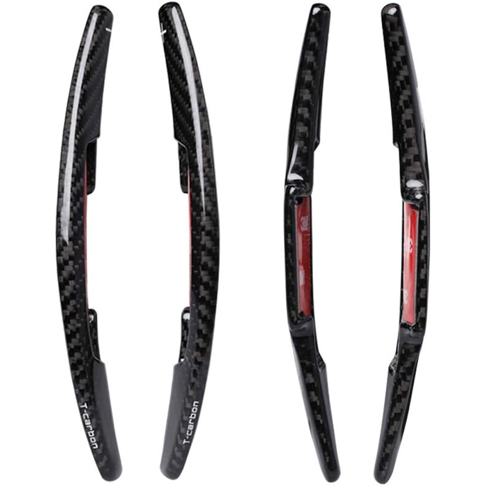 Honda Paddle Shift Cover Paddle Extension Real Carbon Civic Honda Accord Honda Fit 2020TLX CR-V Acura tlx Paddle Shifter (Black)