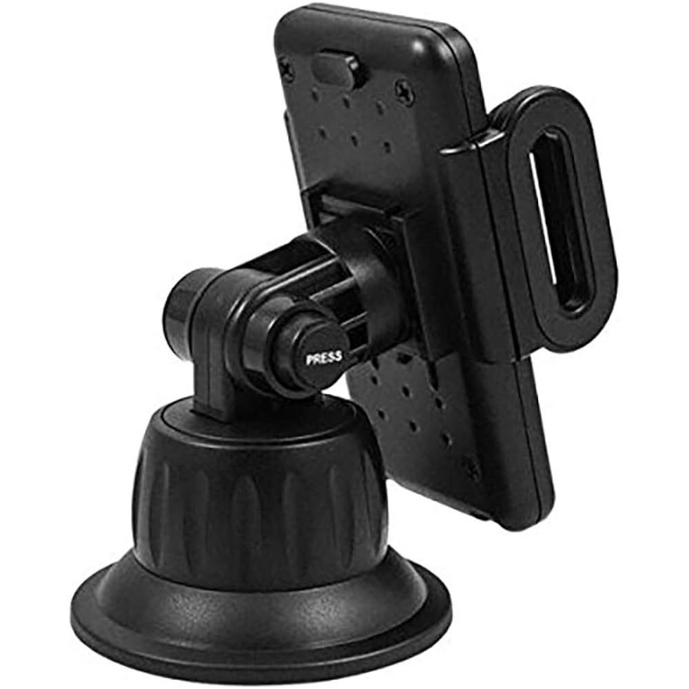 digidock Car Holder Smartphone Dashboard Mount Patented 180 Degree Angle Adjustment CR-3600SPU Black