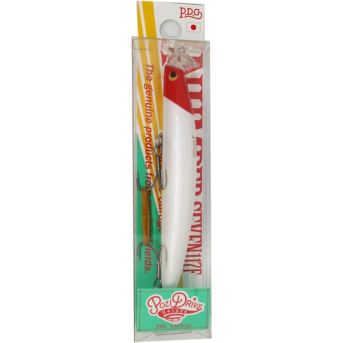 POZIDRIVEGARAGE Minnow Number Seven 117F 117mm 13g Red Head #01 Lure