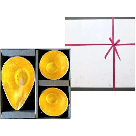 [Wrapping with Nousaku Japanese paper] Katakuchi small gold leaf 1 piece set of 2 cup gold leaf pieces KSG1=GG2