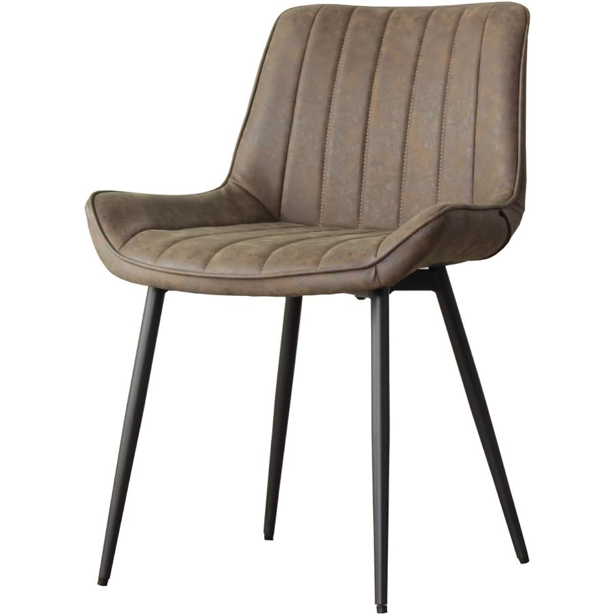 Iwatsuki Dining Chair Width 55cm Leather Synthetic Leather Desk Chair Chair Vintage Brown IW-228
