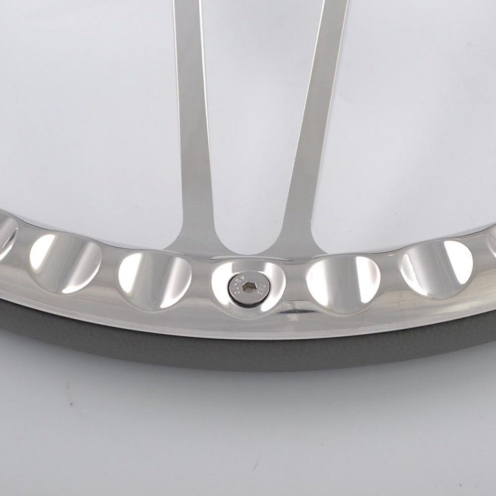 FlashPower 14 inch billet Trinity Halfrap Steering wheel 9 Bolt 2 inch dishes with horn button 121002-AH0