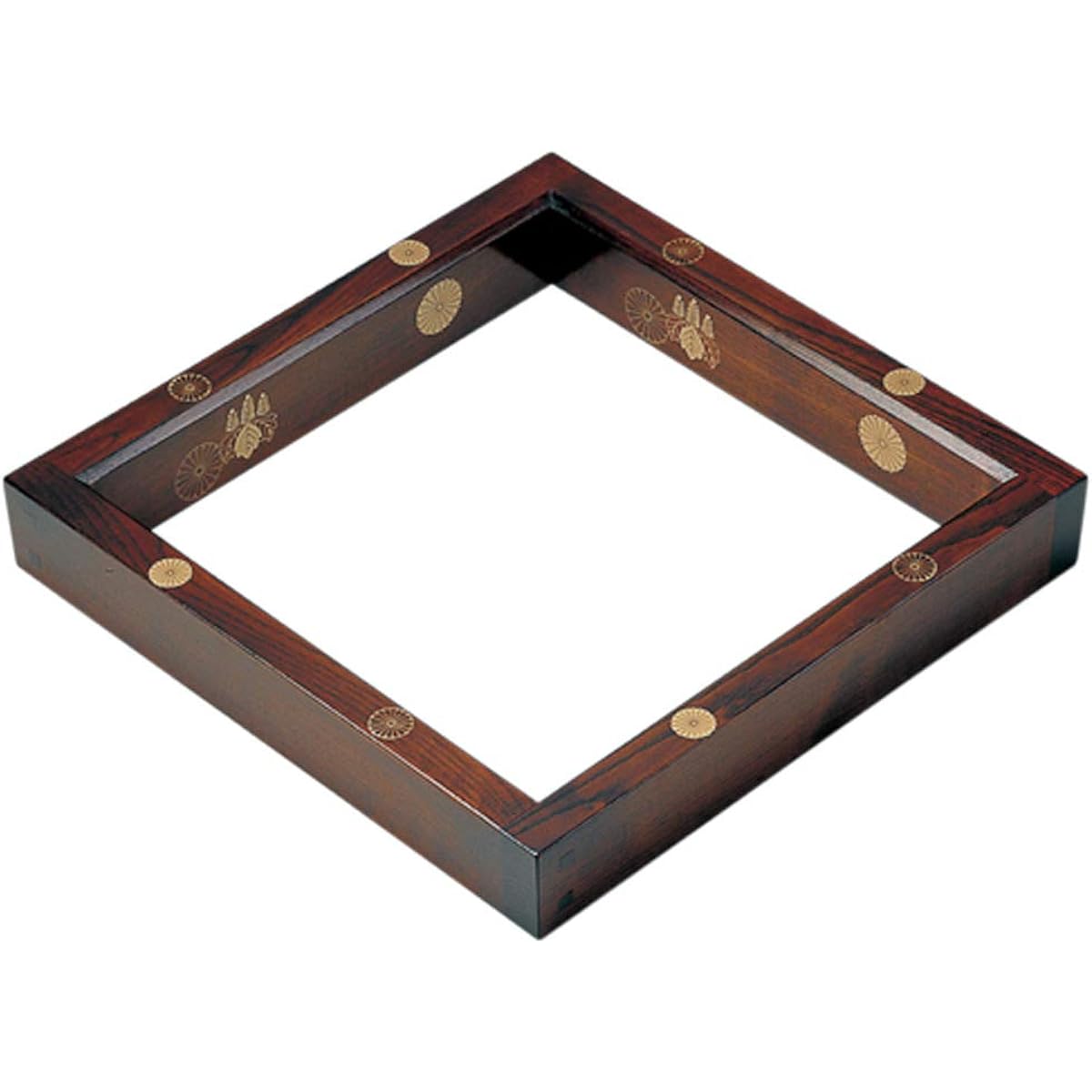 Nakamura Kosai Furnace Brown Size: Length 42.5 x Width 42.5 x Height 7cm Blown lacquer Kodaiji Makie Comes in a gift box