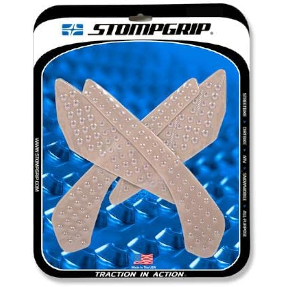 (Stomp Grip) Traction Pad Tank Kit Clear VOLCANO GSX-S750 18-20 55-10-0151C