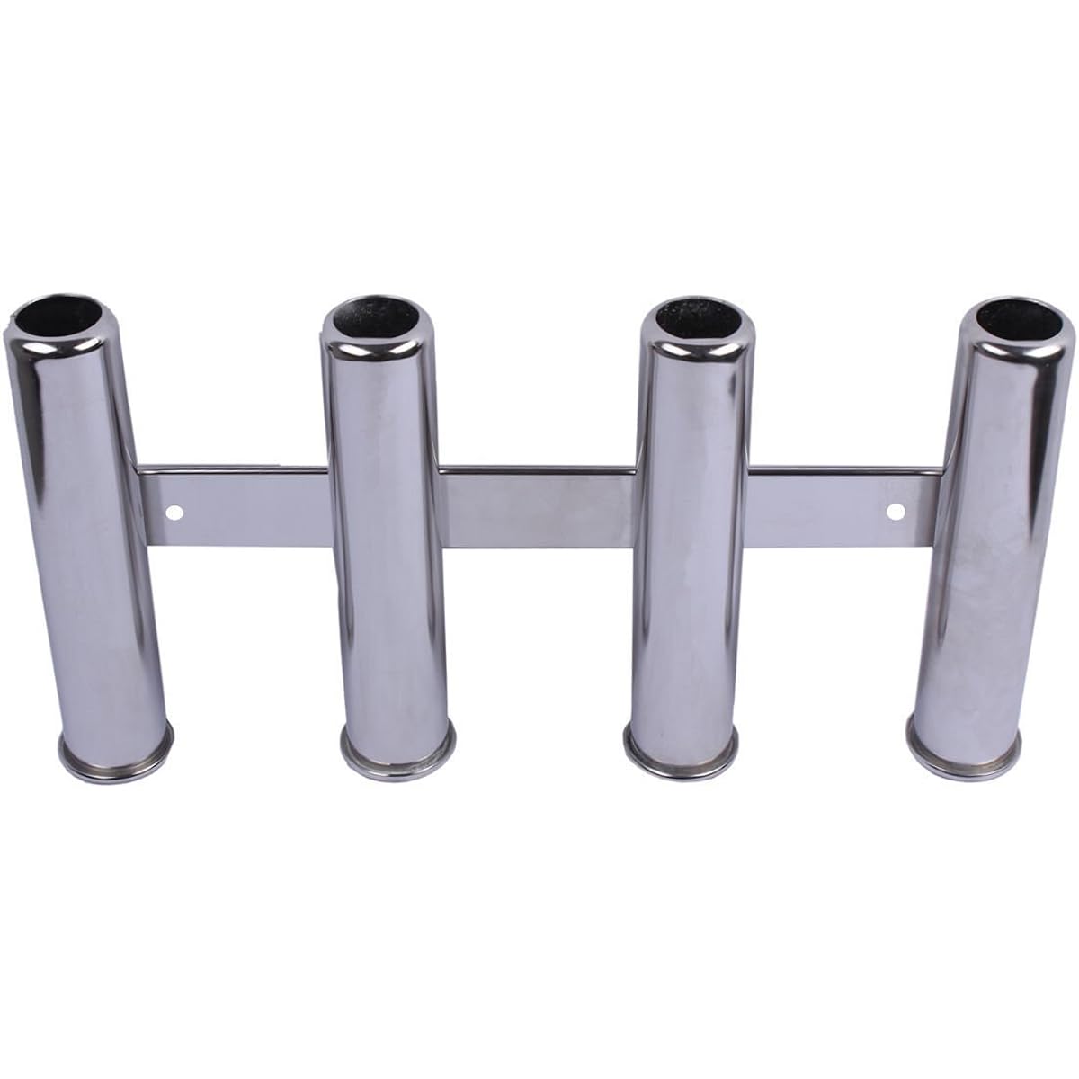 NUZAMAS Fishing Rod Holder Marine Grade Stainless Steel 4 Tube Rack Boat Yacht Side Mount Heavy Duty