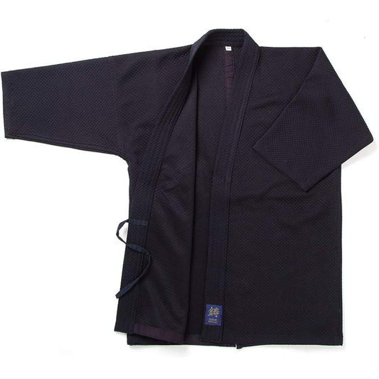 [Castle Sword Master] Kendo Gi, Jersey, Dogi, Suitable for All Seasons, Navy, Lattice Weave [No fading or shrinkage, quick drying]