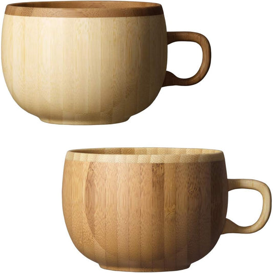 RIVERET Coffee Cup 250ml Pair Set Dishwasher Safe White/Brown RV-206WB