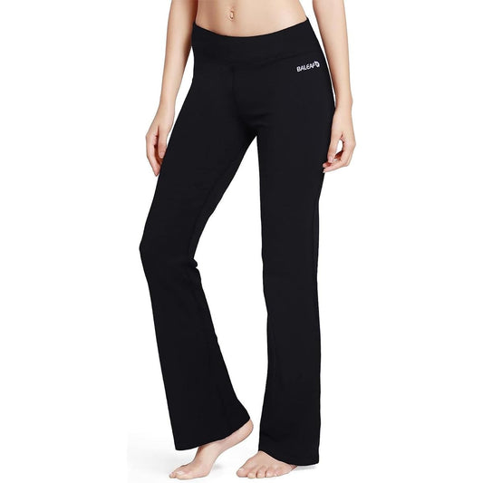 [Ballif] Flare Pants, Yoga Pants, Women's, Dance Pants, Yoga, Bootcut Pants, Jazz Dance, Ballet, Yoga Wear, with Pockets, Breathable, Beautiful Legs